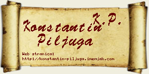 Konstantin Piljuga vizit kartica